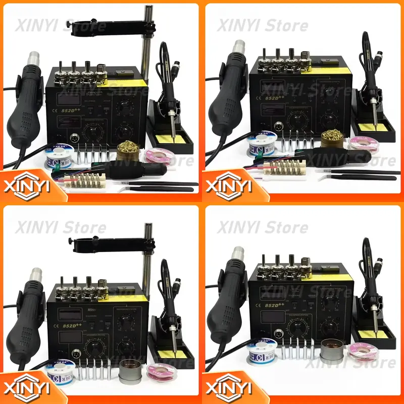 Smd Rework Station Hot Air Soldering 2 In 1 - SAIKE 852D++ Station de reprise SMD